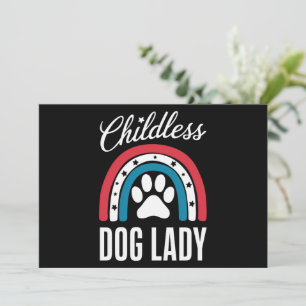 Invitation Vote de la dame sans enfants et avec un chien pour