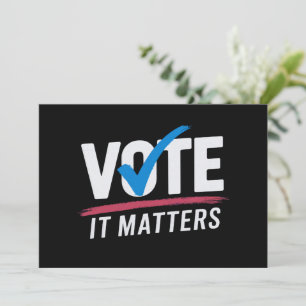 Invitation Vote Élection 2024 Électeur Démocrate Politique 