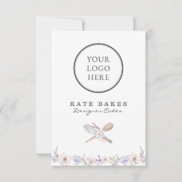 Invitation Votre Logo Ici Chef Cuisinière Cuisine Florale Aqu