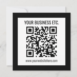 Invitation Votre nom d'entreprise et votre code QR modifié