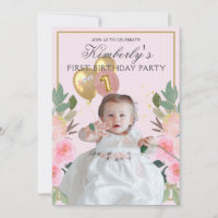 Votre Photo Jolie en Rose Fille Personnalisée Prem