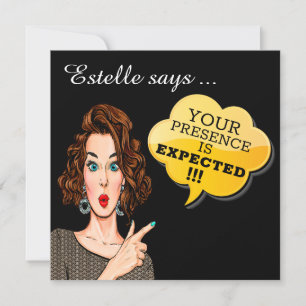 Invitation Votre présence est attendue