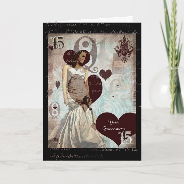 Invitation Votre Quinceanera (Devant)