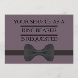 Invitation Votre service comme demande de porteur d'alliances