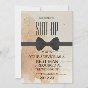 Invitation Votre service comme meilleur homme