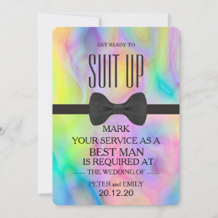 Invitation Votre service comme meilleur homme