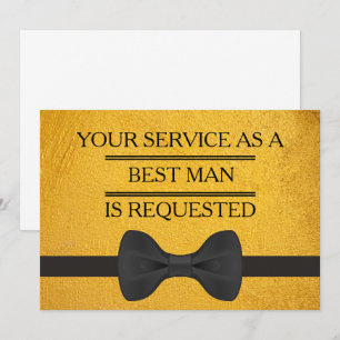 Invitation Votre service comme meilleure demande d'homme de
