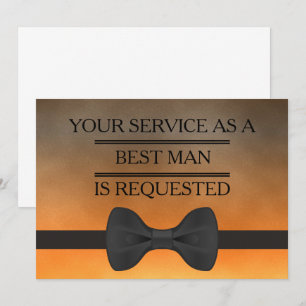 Invitation Votre service comme meilleure demande d'homme de