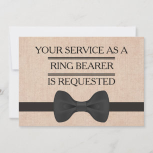 Invitation Votre service en tant que garçon d'honneur Demande
