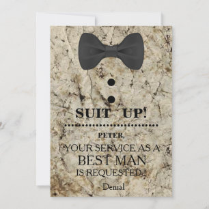 Invitation Votre service en tant qu'homme