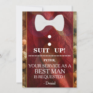 Invitation Votre service en tant qu'homme de choix Demander u