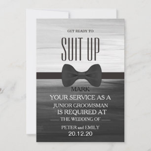 Invitation Votre service en tant qu'invitation de Groomsman