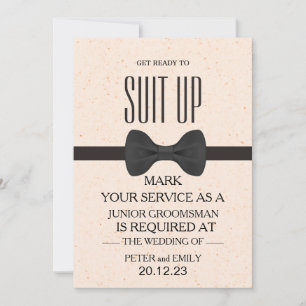 Invitation Votre service en tant qu'invitation de Groomsman