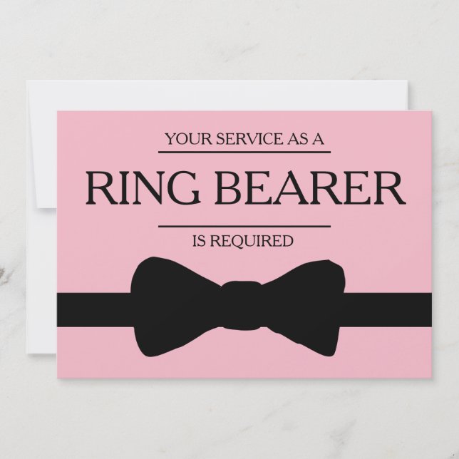 Invitation Votre service est demandé comme meilleur Groomsman (Devant)