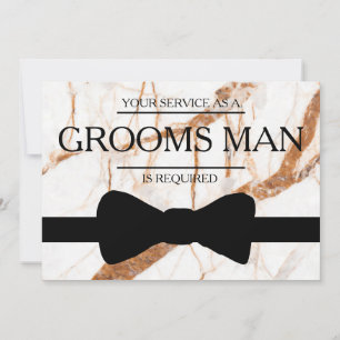 Invitation Votre service est demandé en tant que Bestman Marb