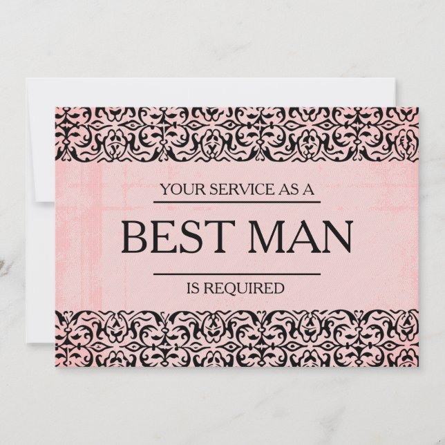 Invitation Votre service est demandé en tant que meilleur Gro (Devant)