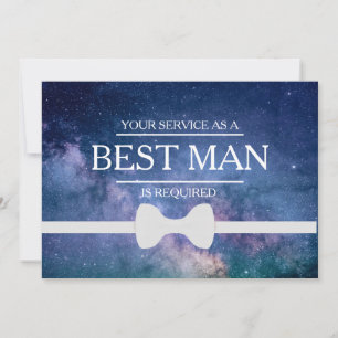 Invitation Votre service est demandé en tant que meilleur hom