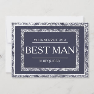 Invitation Votre service est demandé en tant que meilleur hom