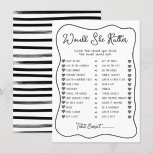Invitation Voudrait-Elle Plutôt Main Tirée Fête des mariées j