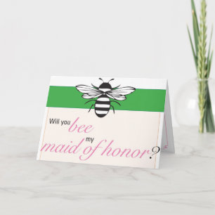 Invitation vous abeille ma domestique d'honneur ?