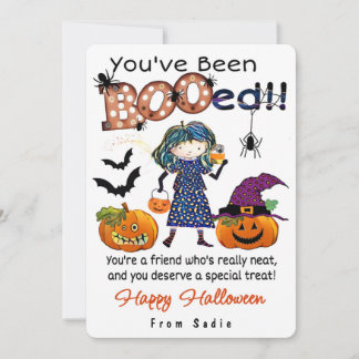 Invitation Vous avez été “BOOé”-Carte personnalisée d'Hallowe
