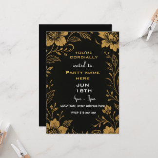 Invitation Vous êtes cordialement invité modèle