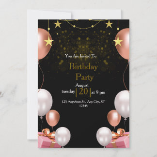 Invitation Vous Êtes Invité À La Fête D'Anniversaire