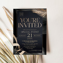 Vous êtes invité - Cérémonie d'inauguration Black