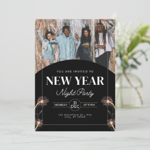 Invitation Vous êtes invités à la soirée du Nouvel An