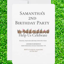  Vous êtes invités à une fête d'anniversaire de wo