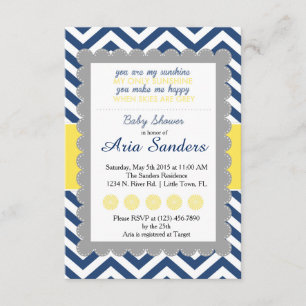 Invitation Vous Êtes Mon Baby shower Sunshine