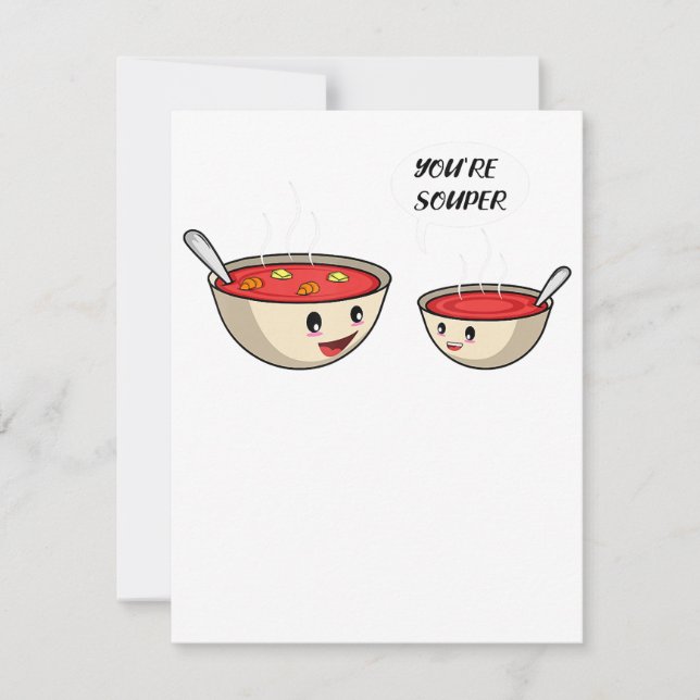 Invitation Vous êtes Souper Cook et Soup Loover (Devant)