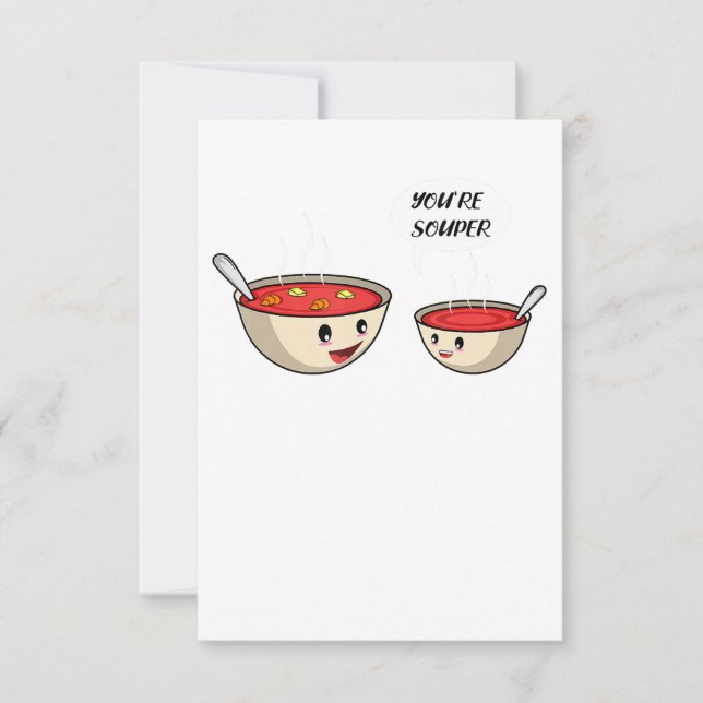 Invitation Vous êtes Souper Cook et Soup Loover (Devant)
