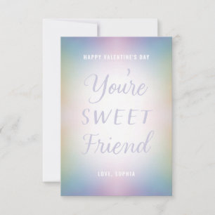 Invitation Vous êtes Sweet Friend Pastel Ombre School Valenti