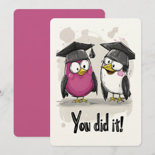 Invitation Vous L'Avez Fait, Grad Birds ! Un mème de diplôme