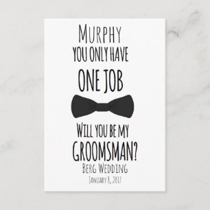 Invitation Vous n'avez qu'un emploi, serez-vous mon prétentie