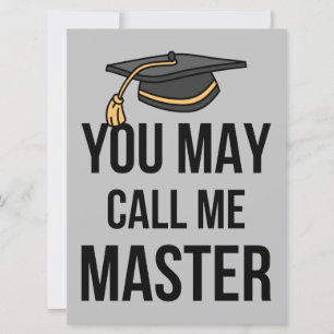 Invitation Vous Pouvez M'appeler Maître I