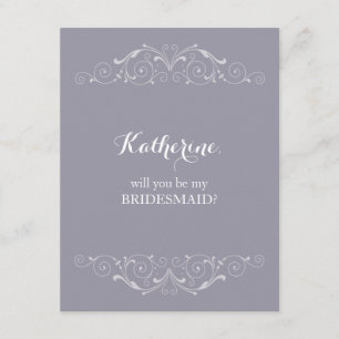 Invitation Vous serez mes remous victoriens de demoiselle