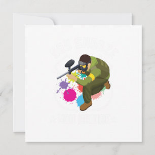 Invitation Vous Snooze You Bruise Paintball Player Marker Cad