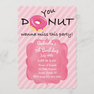 Invitation Vous voulez rater l'invitation des filles de cette