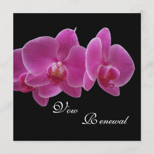 Invitation Vow Renewal Orchidées violettes