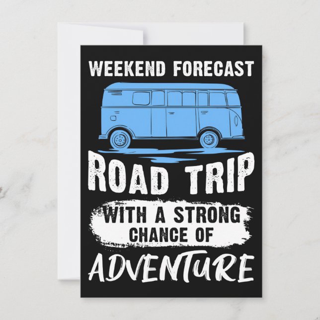 Invitation Voyage Art Road Voyage Et Aventure (Devant)