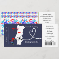 Voyage Billets d'embarquement Pass Portugal Mariag