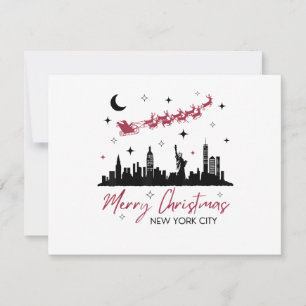 Invitation Voyage de Noël à New York, Joyeux Noël Nouveau 