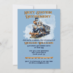 Invitation Voyage de retraite en train à la gare suivante
