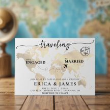 Voyager de Engagé à Marié Gold Map Mariage