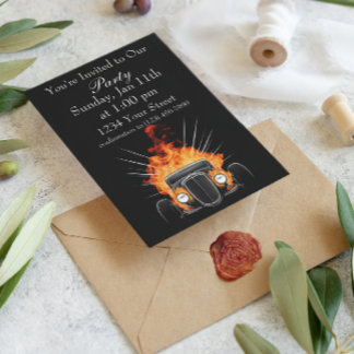 Invitation Vue frontale de la partie chaude