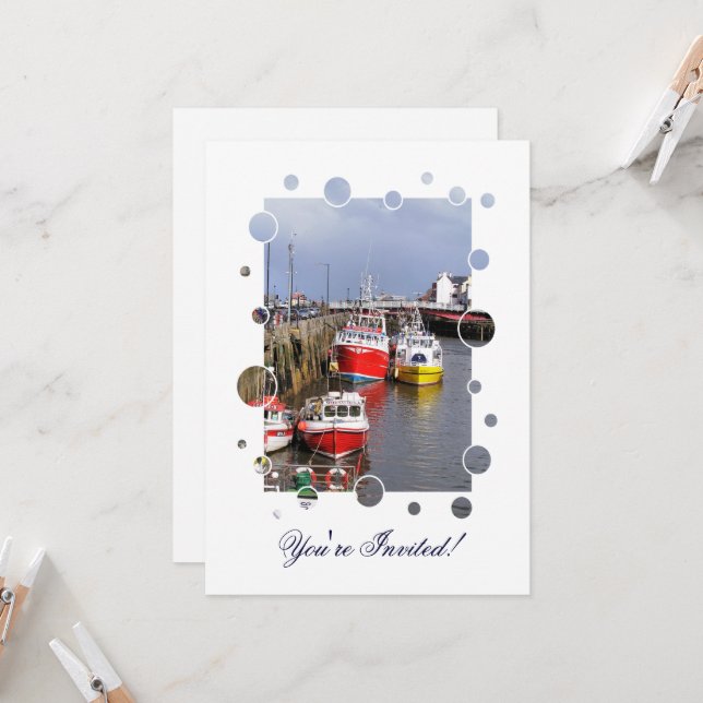 INVITATION VUES SUR L'ANGLETERRE (Devant/Arrière en situation)