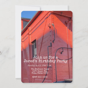 Invitation Wagon de queue rouge