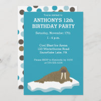 Walrus sur une Iceberg Custom Birday Party